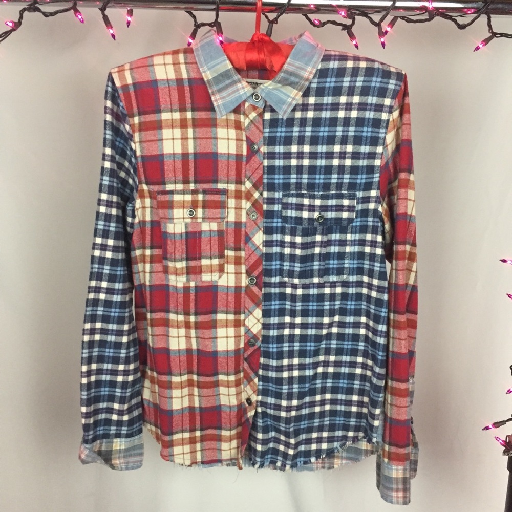 Anthropologie Artisan Multicolor Flannel